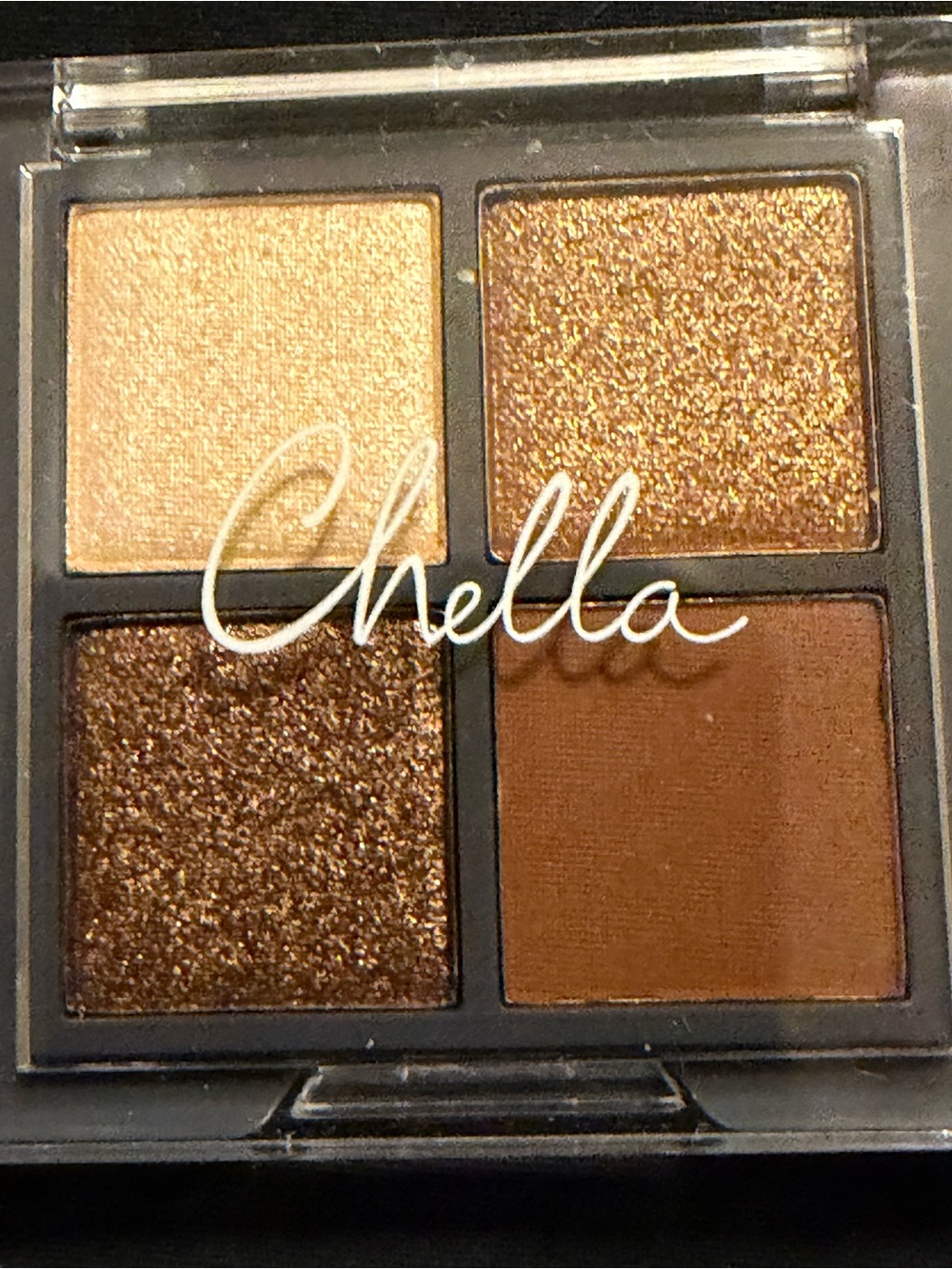Chella Warm Bronze & Gold 4-Color Eyeshadow Palette